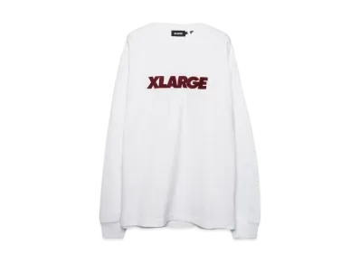 XLARGE STANDARD LOGO L/S TEE "WHITE"