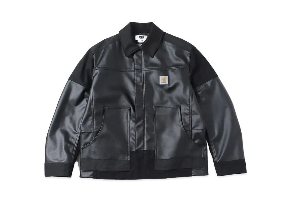 JUNYA WATANABE MAN x Carhartt Synthetic Leather Cotton Duck Ester Ox W Name "Black"