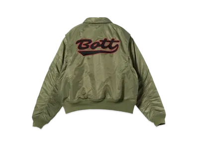 BEAMS T x BoTT / Nylon Flight Jacket "Olive"
