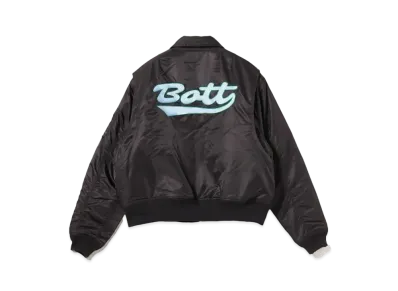 BEAMS T x BoTT / Nylon Flight Jacket "Black"