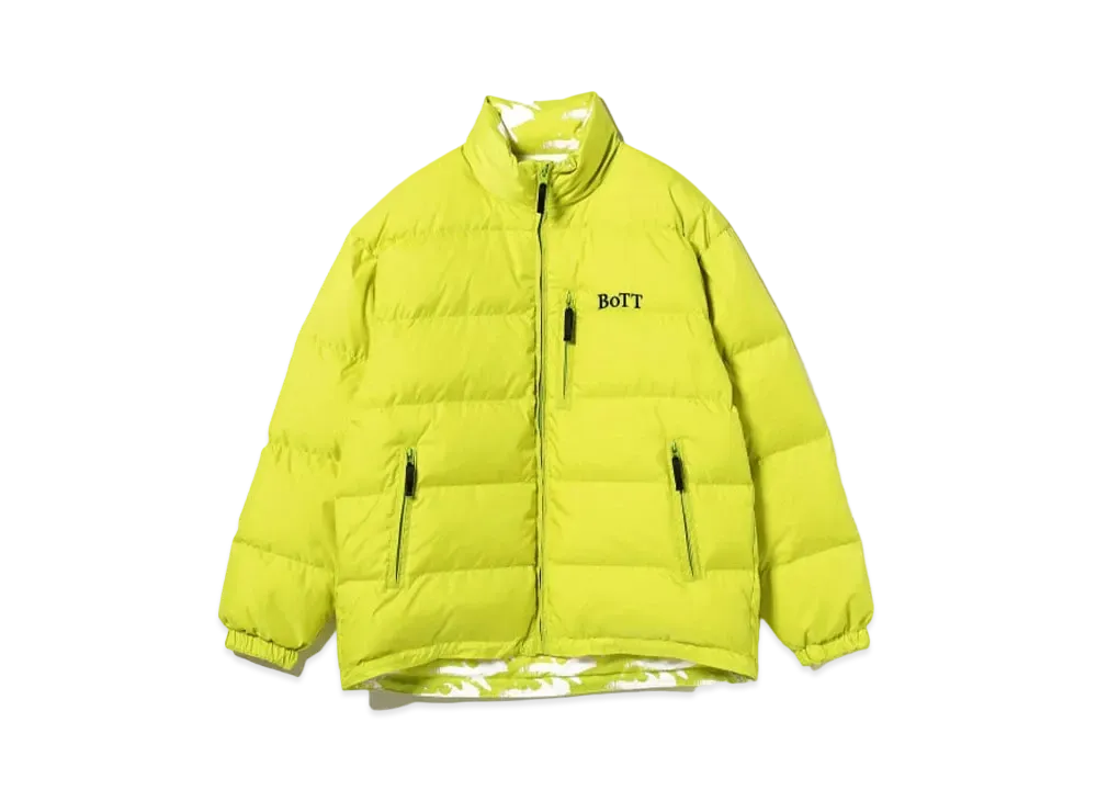 BEAMS T x BoTT / Reversible Down Jacket "Lime"