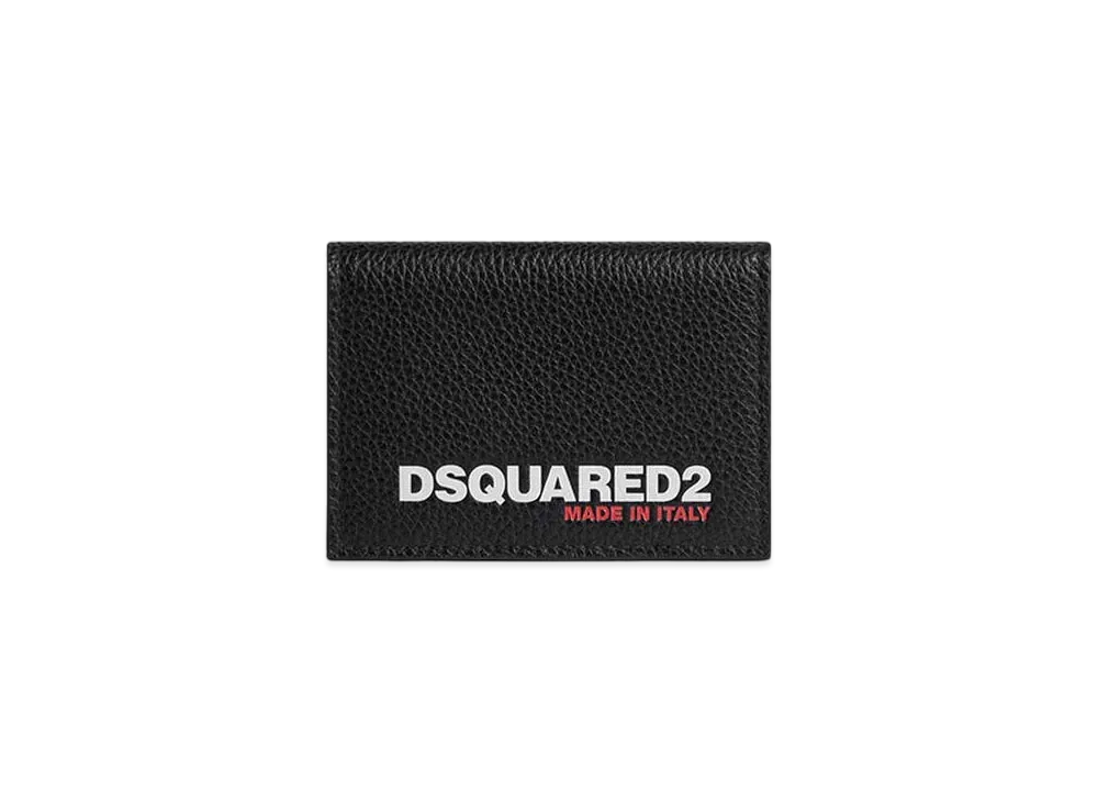 Dsquared2 Bob Bi-Fold Credit Card Holder "Black"