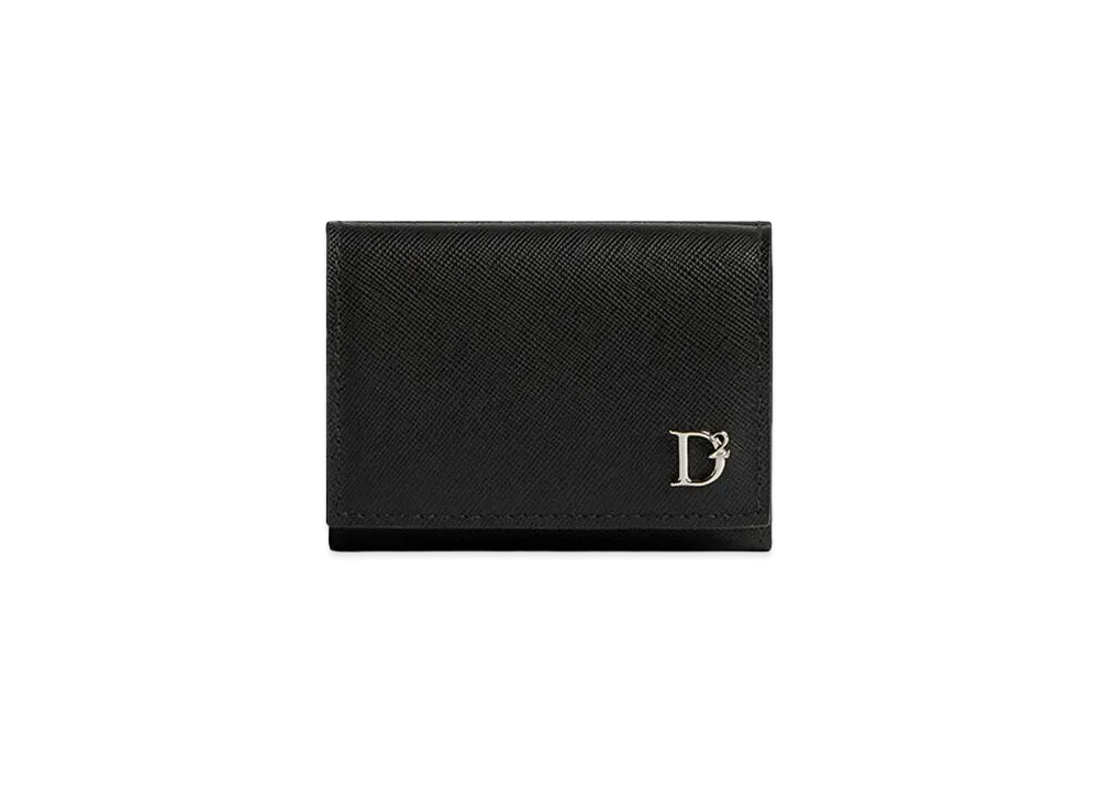 Dsquared2 D2 Statement Tri-Fold Wallet "Black"