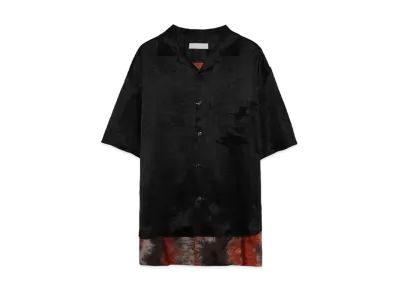 MAHITO MOTOYOSHI Cupra chusen docking shirt "Black×Red"