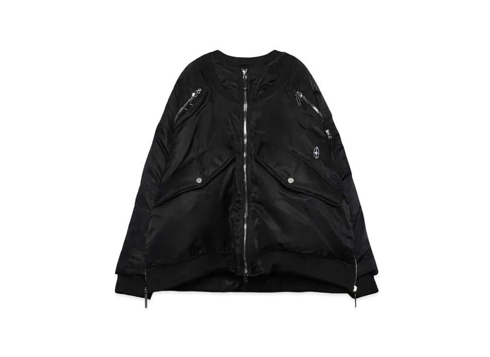 T.C.R BY TOUCHER MA-1 PADDED BOMBER JACKET "BLACK"