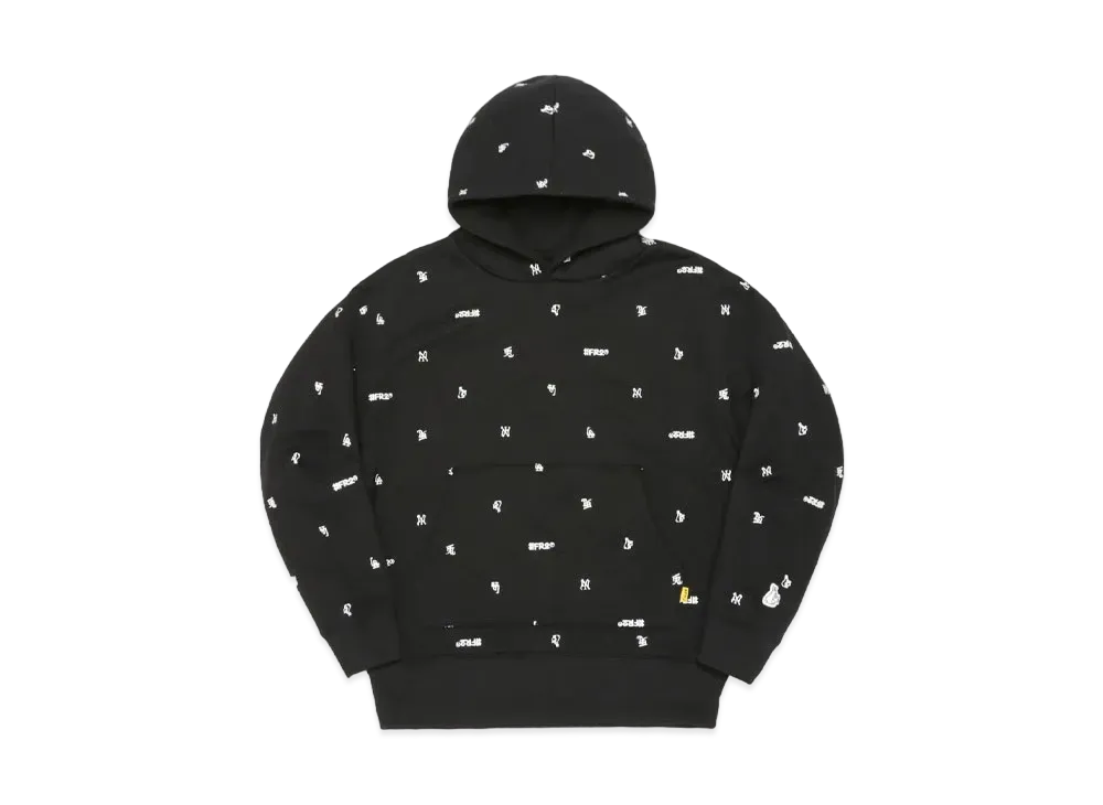 FR2 Full Pattern Icon Logo Embroidery Hoodie "Black"