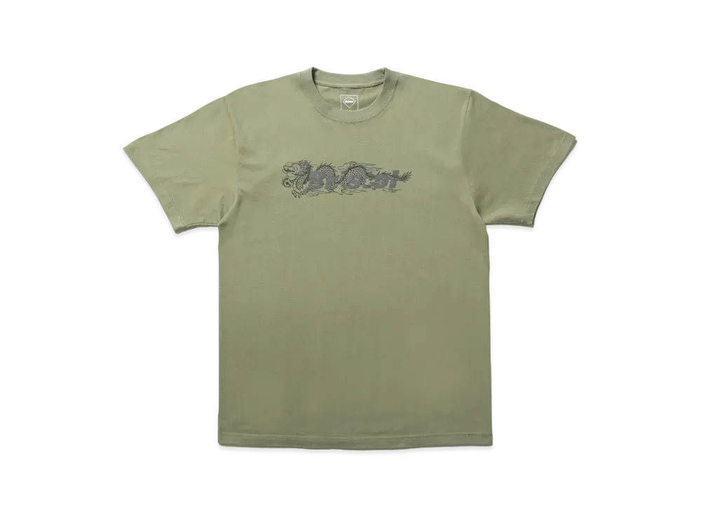 F.C.Real Bristol Year Of The Dragon Dragon Team S/S Tee "Khaki"