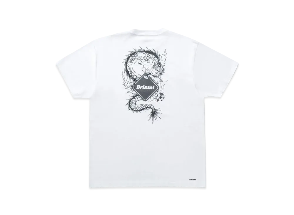 F.C.Real Bristol Year Of The Dragon Dragon Back Emblem Team S/S Tee "White"