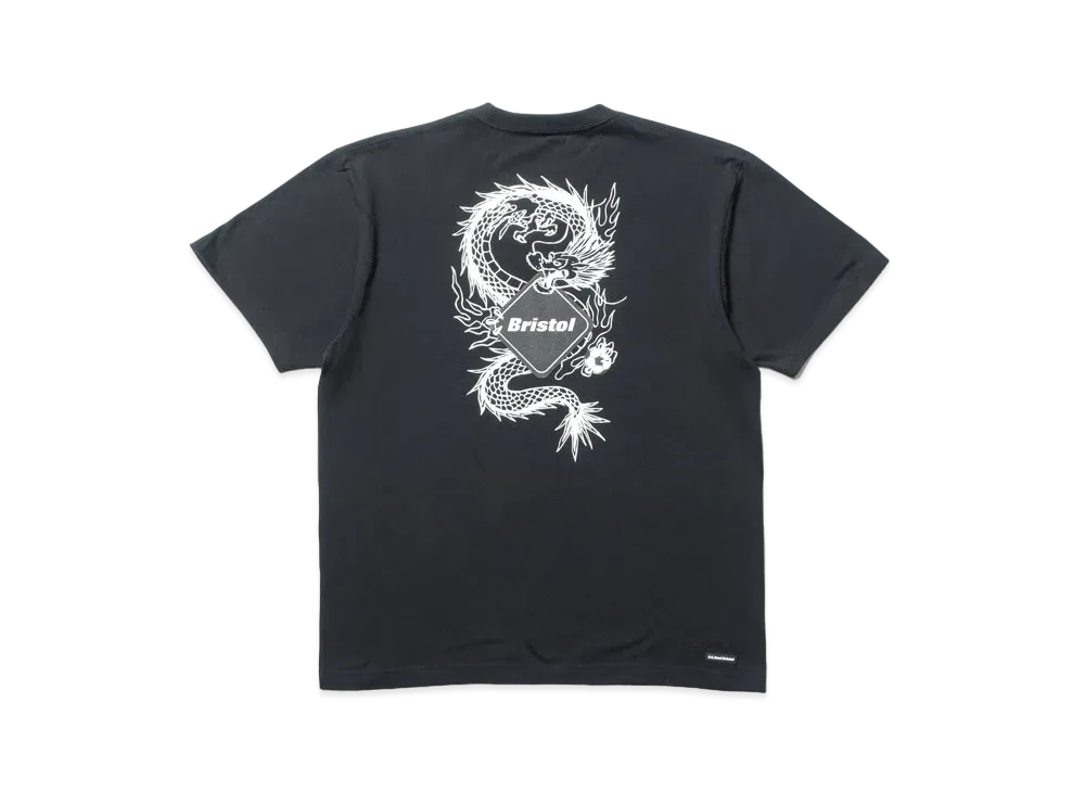 F.C.Real Bristol Year Of The Dragon Dragon Back Emblem Team S/S Tee "Black"