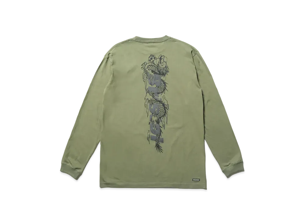 F.C.Real Bristol Year Of The Dragon Dragon Team L/S Tee "Khaki"
