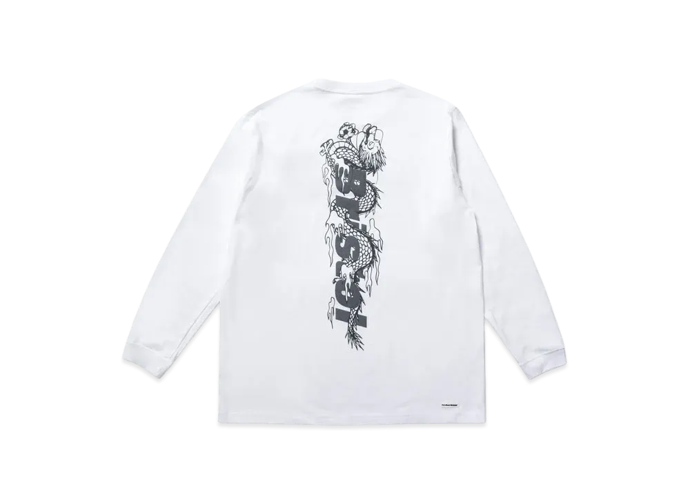 F.C.Real Bristol Year Of The Dragon Dragon Team L/S Tee "White"