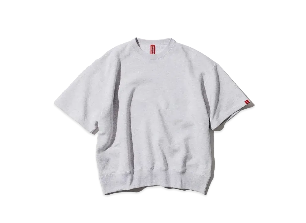 LOOPWHEELER x BEAMS JAPAN YUKI COLLECTION VOL.2 S/S Crew Neck Sweatshirt "Ash Gray"