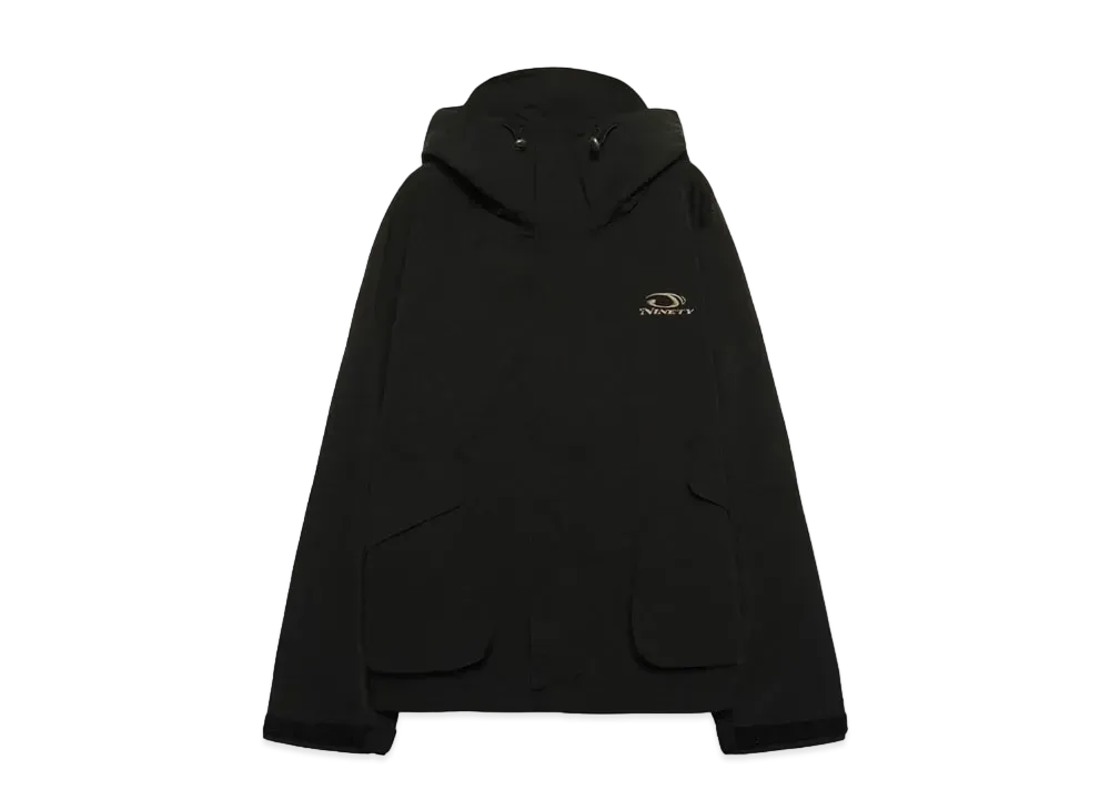 9090 Heisei Logo Tech Nylon Parka "Black"