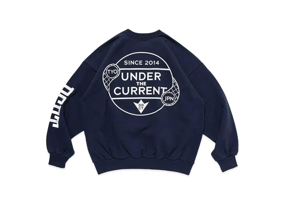 DESCENDANT Under the Current Crew Neck "Navy"