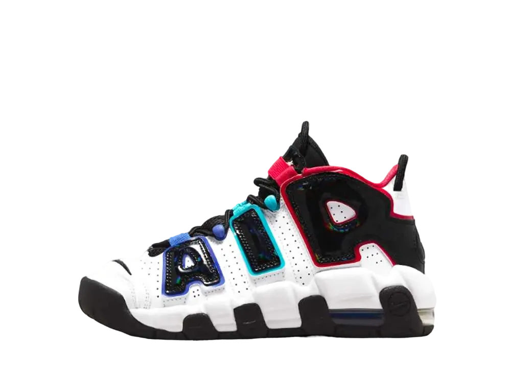 ナイキ GS エアモアアップテンポ CL "ホワイト/ユニバーシティレッド/ゲームロイヤル/ブラック"