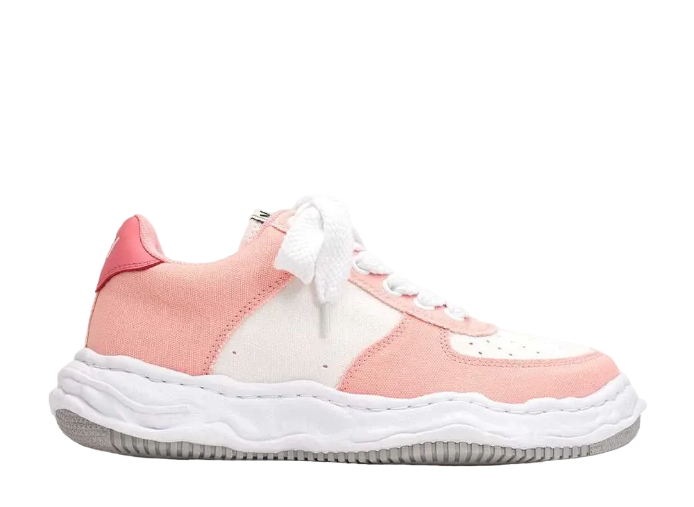 メゾンミハラヤスヒロ ウェイン OG ソール キャンバス ロートップ スニーカー "ピンク/ホワイト" (A10FW720)