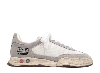Maison MIHARA YASUHIRO HERBIE OG Sole Sude&Mesh Low-top Sneaker "White"