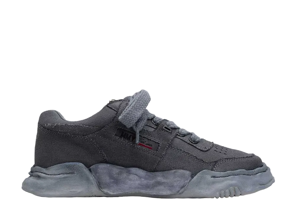 メゾンミハラヤスヒロ パーカー OG ソール オーバーダイド キャンバス ロートップ スニーカー "ブラック" (A12FW713)