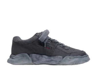 Maison MIHARA YASUHIRO PARKER OG Sole Over-dyed Canvas Low-top Sneaker "Black"