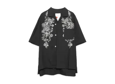 SEVESKIG Unconventional Classic Flower S/SL Shirt "BLACK"