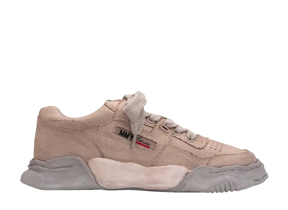 メゾンミハラヤスヒロ パーカー OG ソール オーバーダイド キャンバス ロートップ スニーカー "ブラウン" (A12FW713)