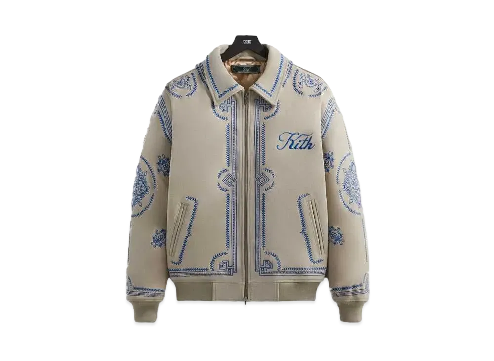 Kith Lamont Suede Coaches Jacket "Sandrift"