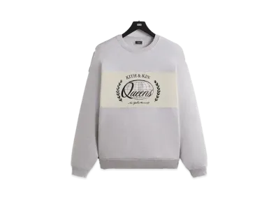 Kith Nelson Rugby Crewneck "Light Heather Grey"