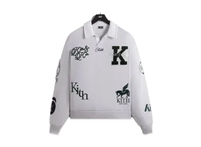 Kith Nelson Collared Pullover "Light Heather Grey"