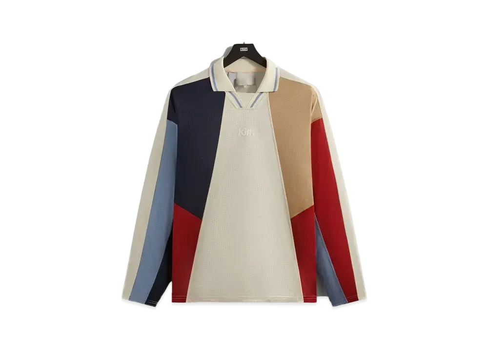 Kith Long Sleeve Panelled Otto Polo "Sandrift"