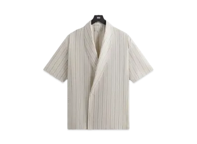 Kith Striped Twill Thompson Crossover Shirt "Sandrift"