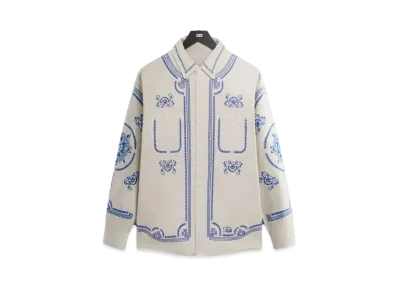 Kith Raw Hem Denim Apollo Shirt "Sandrift"