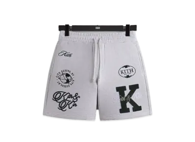 Kith Fleece Curtis Short "Light Heather Grey"