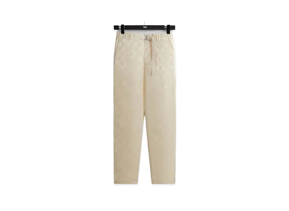 Kith Checkered Satin Davon Pant "Sandrift"