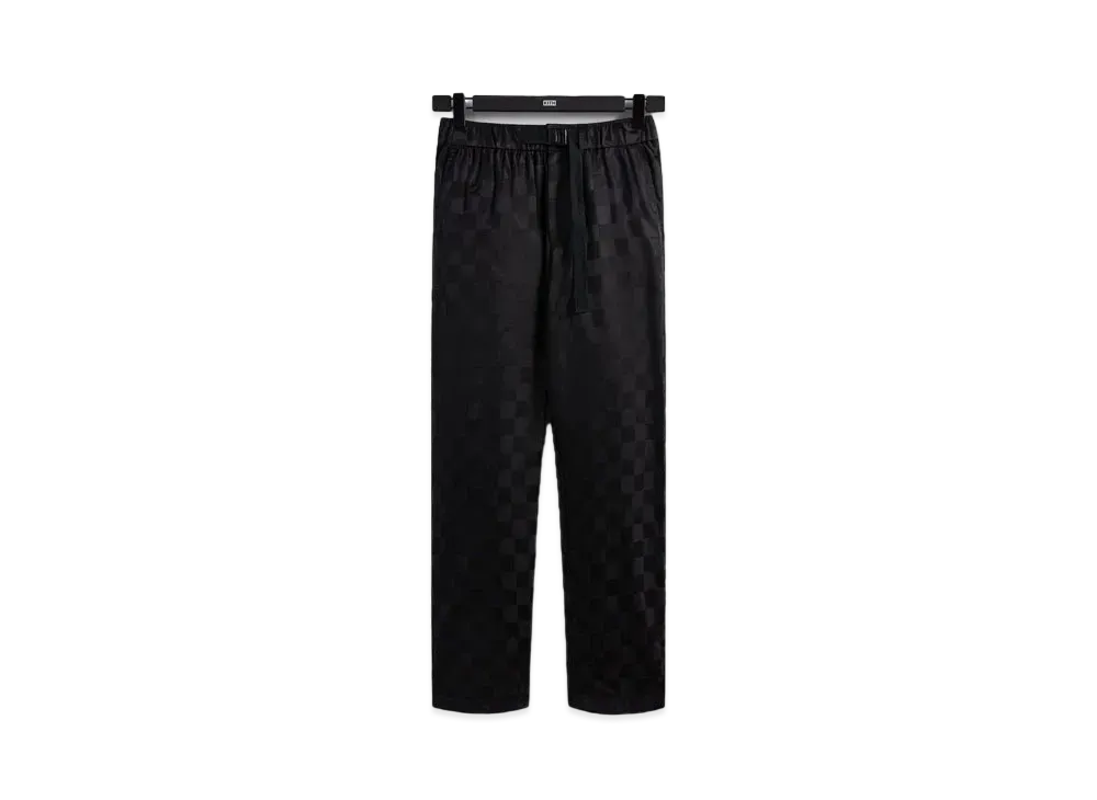 Kith Checkered Satin Davon Pant "Black"