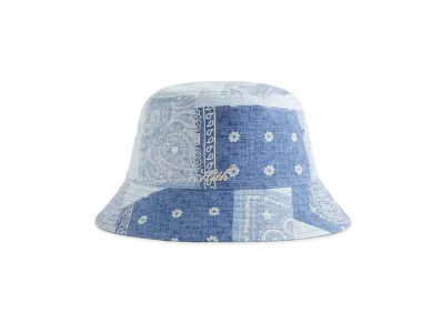Kith Washed Pasiley Dawson Reversible Bucket Hat "Light Indigo"