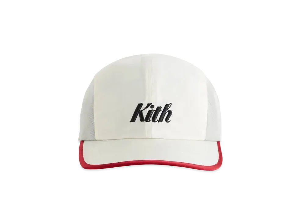 Kith Checkered Satin Griffey Camper Hat "Sandrift"