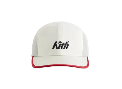 Kith Checkered Satin Griffey Camper Hat "Sandrift"