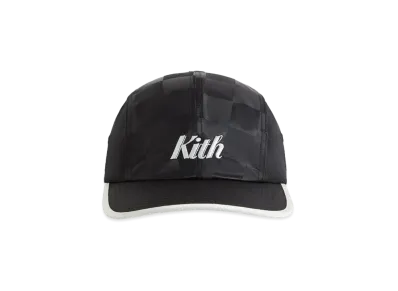 Kith Checkered Satin Griffey Camper Hat "Black"
