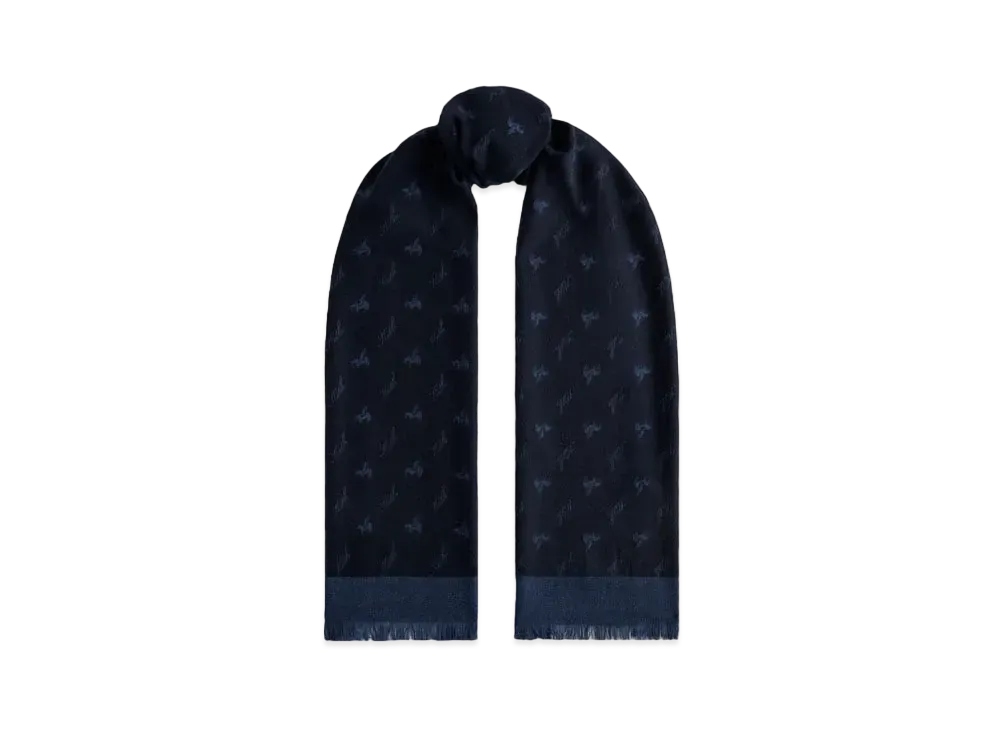 Kith Pegasus Monogram Scarf "Nocturnal"
