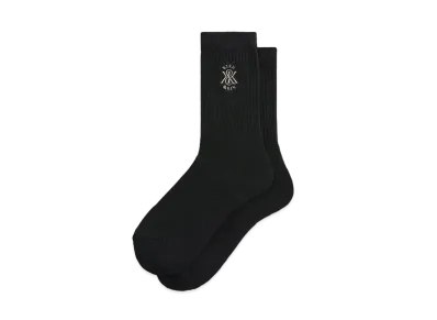 Kith Crew Cotton Socks With Kith Crest "Black"