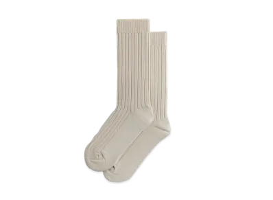 Kith Ribbed Cotton Socks "Sandrift"