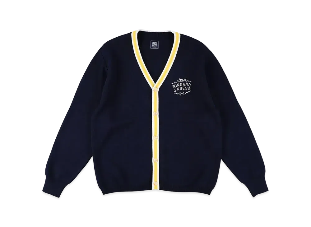WIND AND SEA x J.PRESS ORIGINALS Knit Cardigan "Navy"