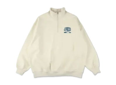 WIND AND SEA x J.PRESS ORIGINALS Half Zip Sweat "White"