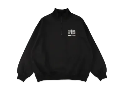 WIND AND SEA x J.PRESS ORIGINALS Half Zip Sweat "Black"