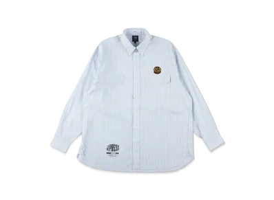 WIND AND SEA x J.PRESS ORIGINALS B.D.Shirt "Sax Stripe"