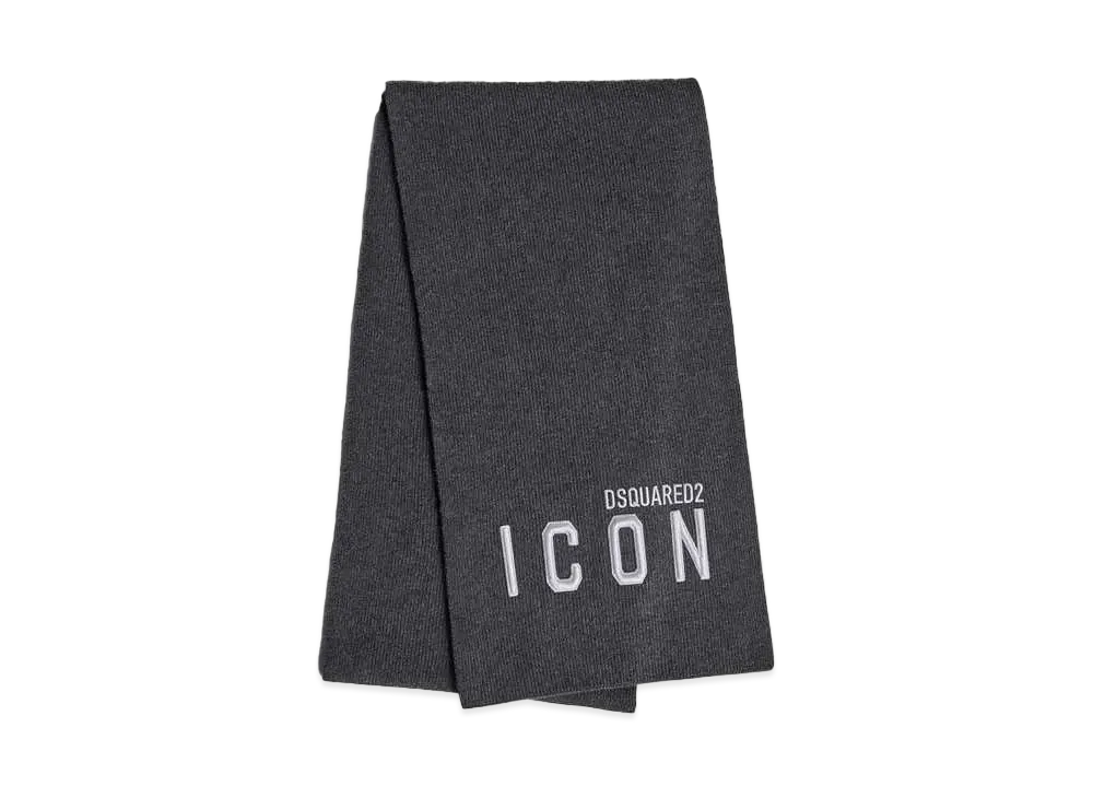 Dsquared2 Be Icon Scarf "Gray"