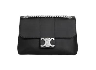 CELINE Medium Victoire Bag In Supple Calfskin "Black"