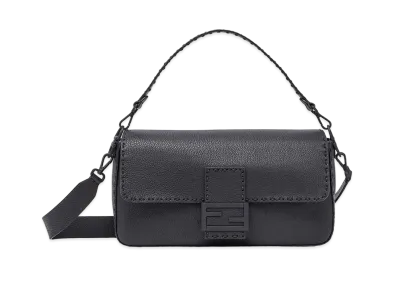 FENDI Selleria Maxi Baguette "Black"