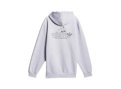 adidas Henry Jones Graphic Hoodie "Light Gray Heather/Black"