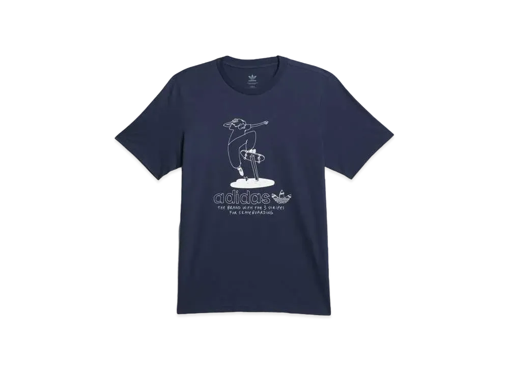 adidas Henry Jones Maite Short Sleeve Tee "College Navy/White"